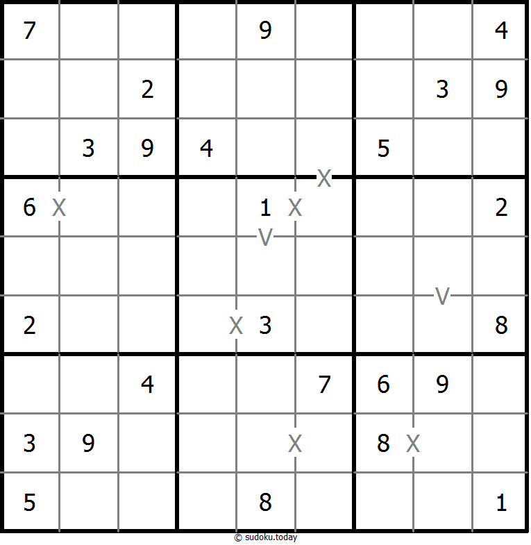 非全标XV数独 #20356
