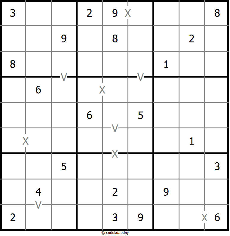 非全标XV数独 #20361
