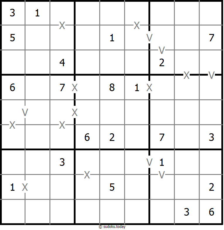 非全标XV数独 #20362