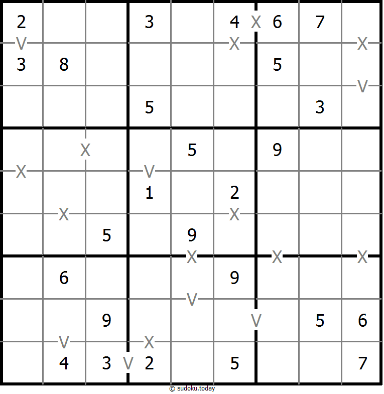 非全标XV数独 #20363