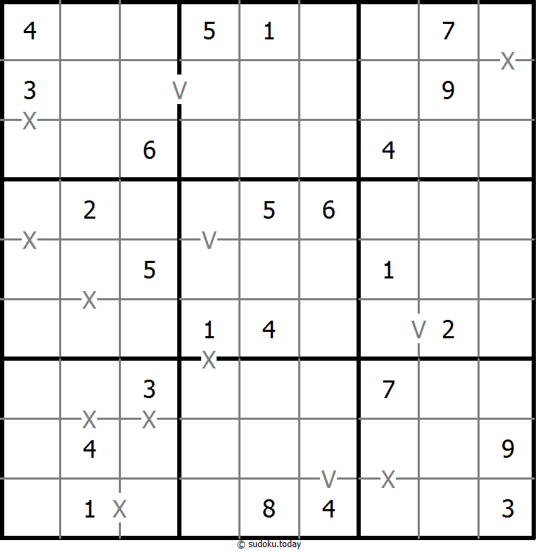 非全标XV数独 #20366