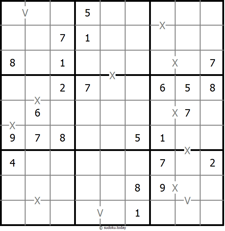 非全标XV数独 #24360